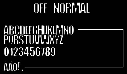 Off Normal Font