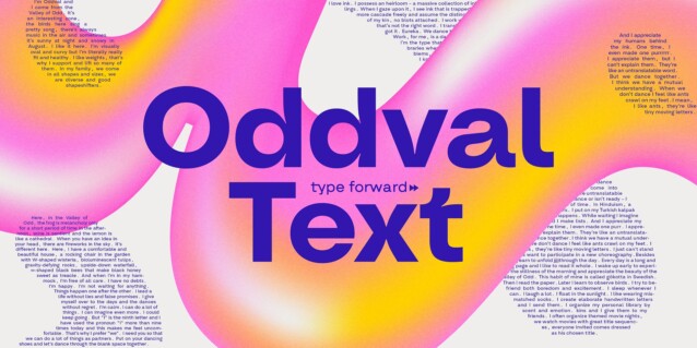 Oddval Text SemiBold