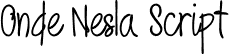 Onde Nesla Script