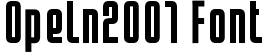 Opeln2001 Font
