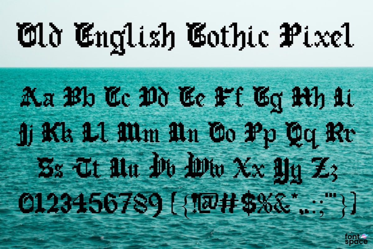 Old English Gothic Pixel