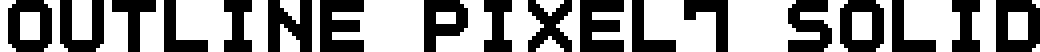 Outline Pixel7 Solid