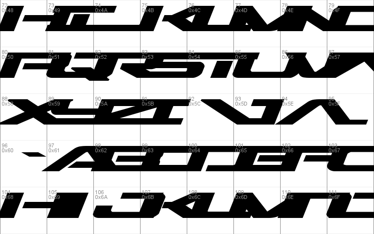 Outrider Expanded Bold Italic