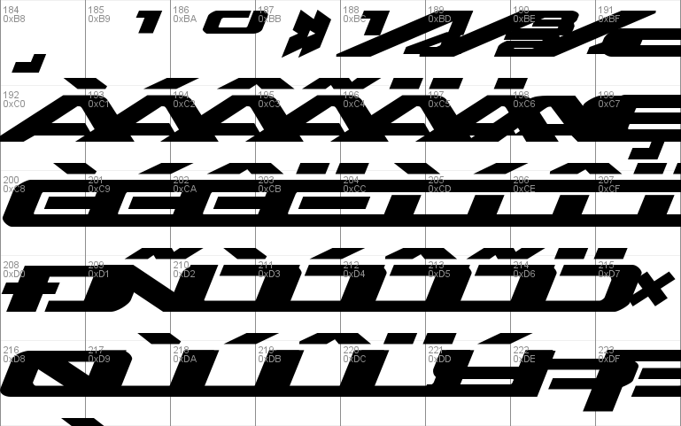 Outrider Expanded Bold Italic