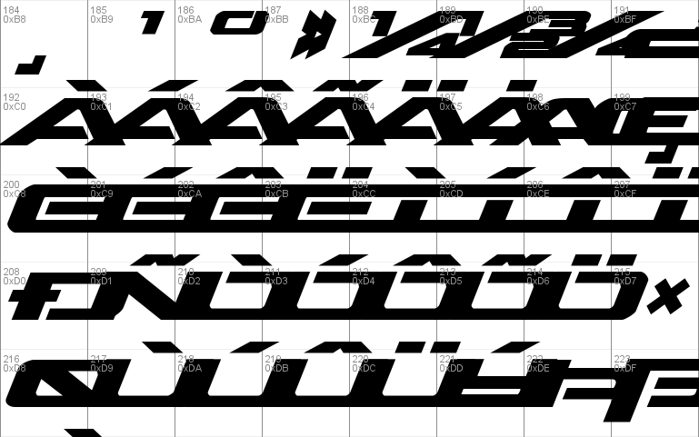 Outrider Bold Italic