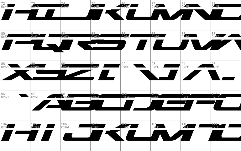 Outrider Laser Italic