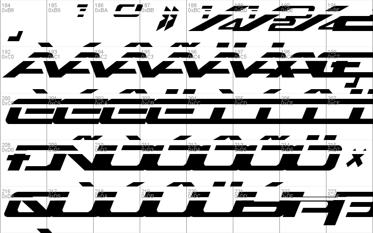 Outrider Laser Italic