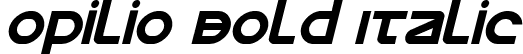 Opilio Bold Italic