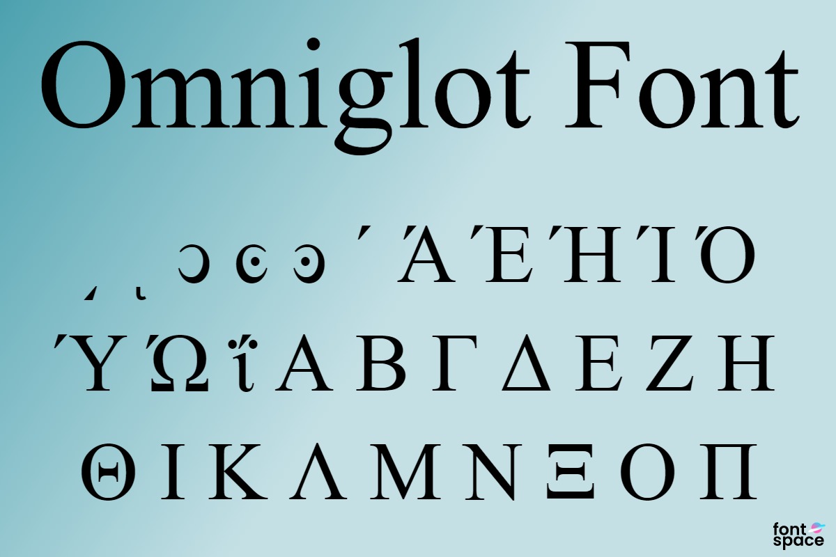 Omniglot Font