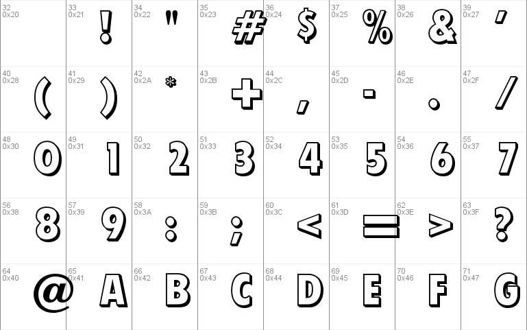 OPTIVanDyke-Outline Font