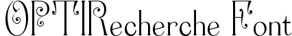 OPTIRecherche Font
