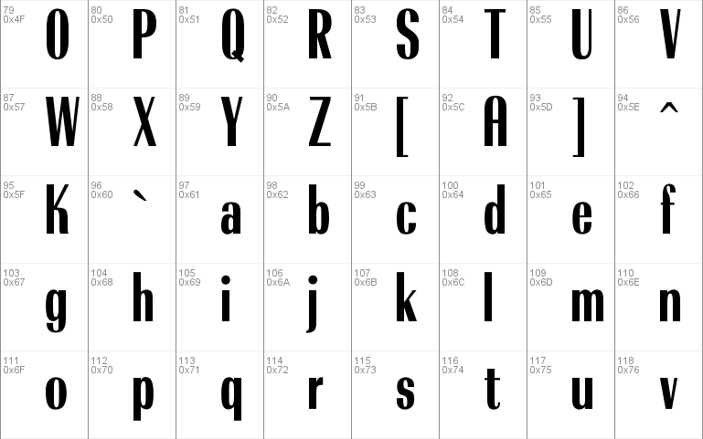 OPTIRadiantBold-Condensed Font