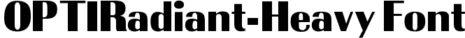OPTIRadiant-Heavy Font