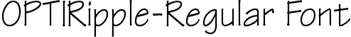 OPTIRipple-Regular Font