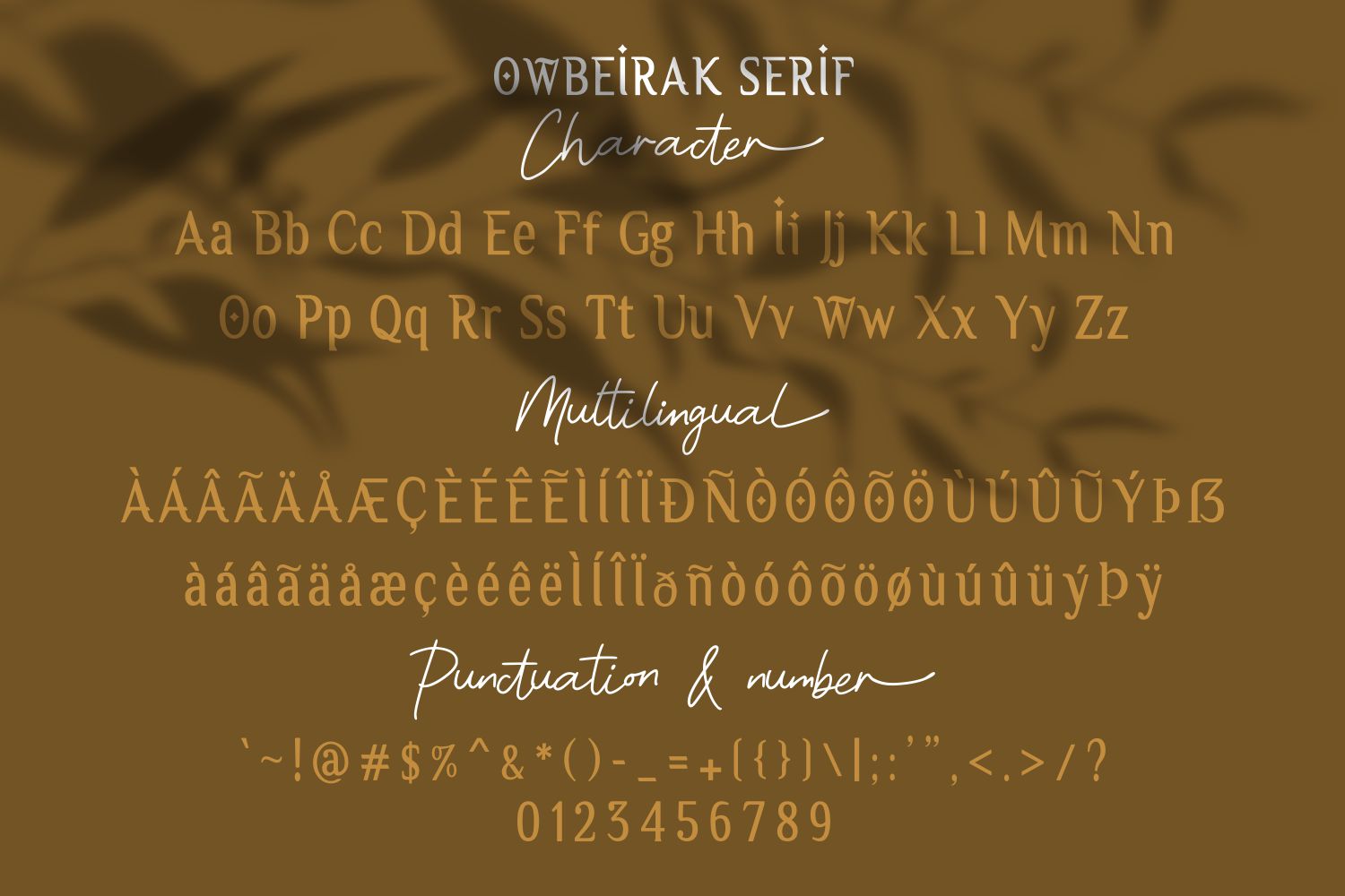 Owbeirak Serif Demo Version Font Free For Personal