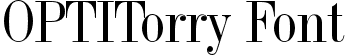 OPTITorry Font