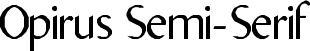 Opirus Semi-Serif