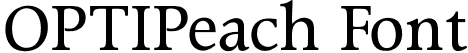 OPTIPeach Font