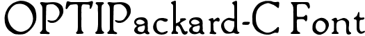 OPTIPackard-C Font