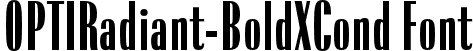OPTIRadiant-BoldXCond Font