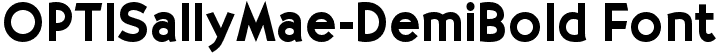 OPTISallyMae-DemiBold Font