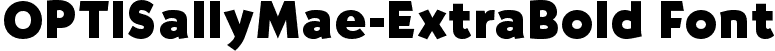 OPTISallyMae-ExtraBold Font