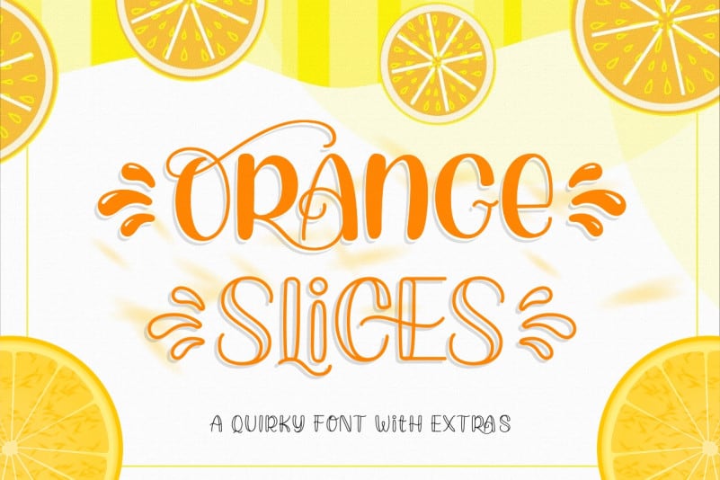 Orange Slices Outline