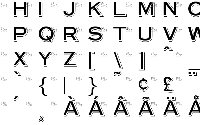 OPTISteelplateGothic-Shade Font