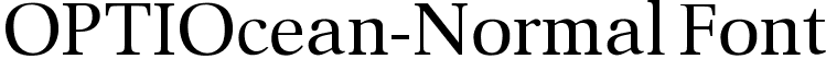 OPTIOcean-Normal Font