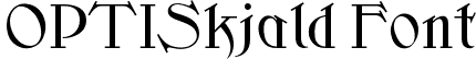 OPTISkjald Font