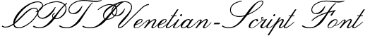 OPTIVenetian-Script Font