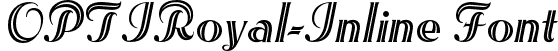 OPTIRoyal-Inline Font