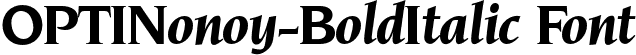 OPTINonoy-BoldItalic Font
