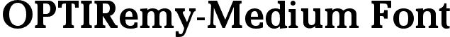 OPTIRemy-Medium Font