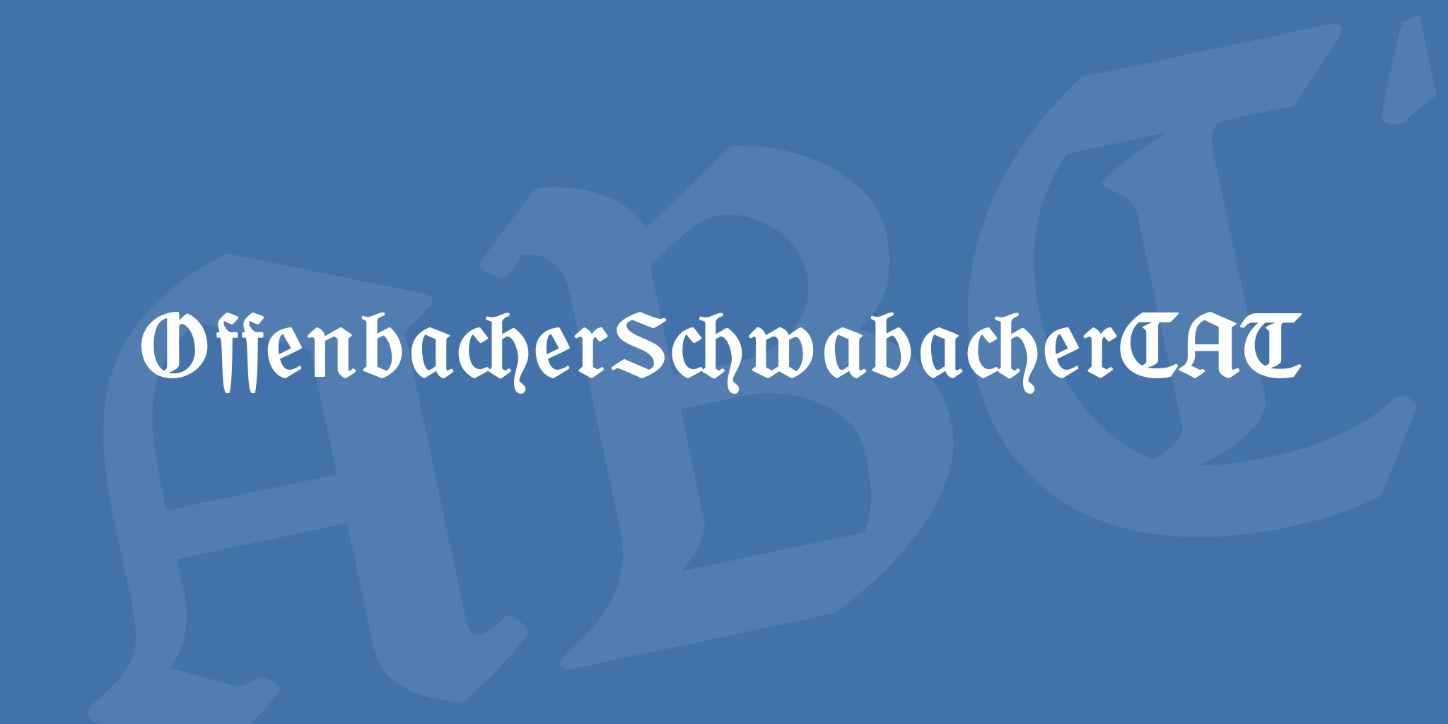 Offenbacher Schwabacher CAT