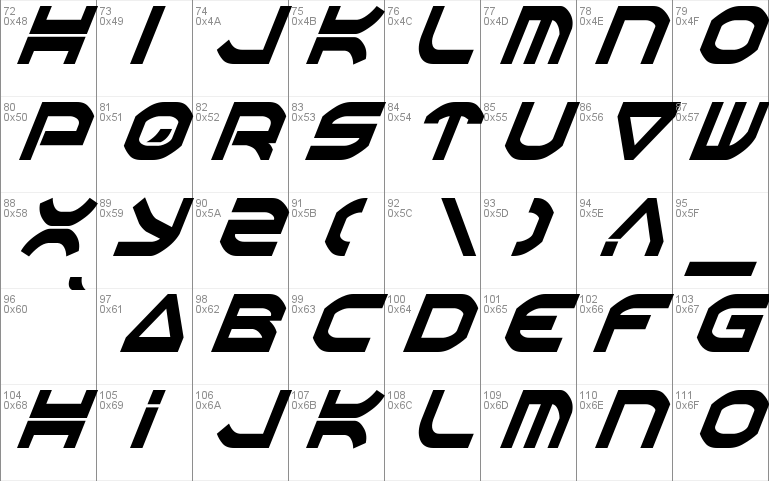 Oberon Condensed Italic
