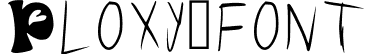 Ploxy_font