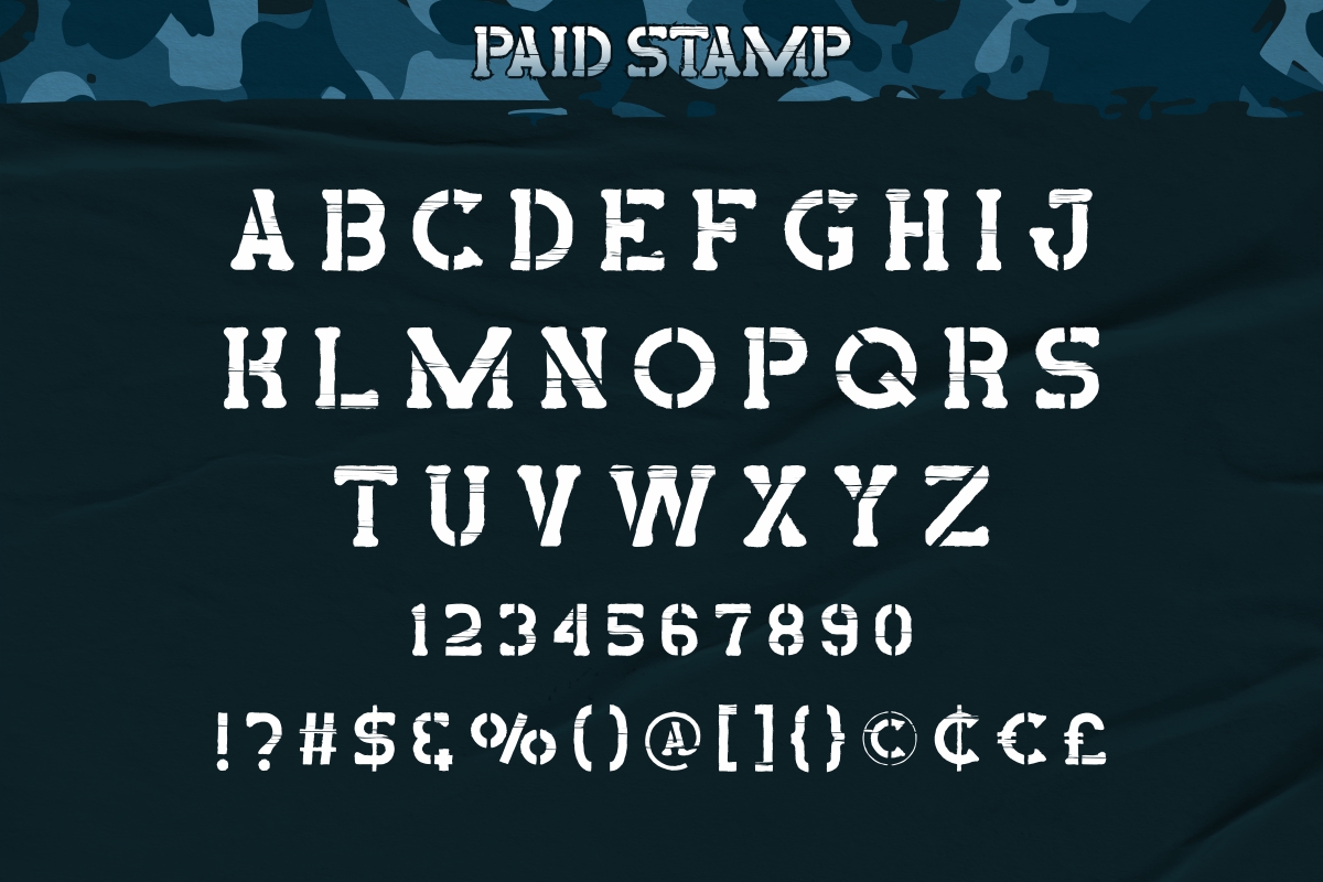 Paid Stamp Demo Display