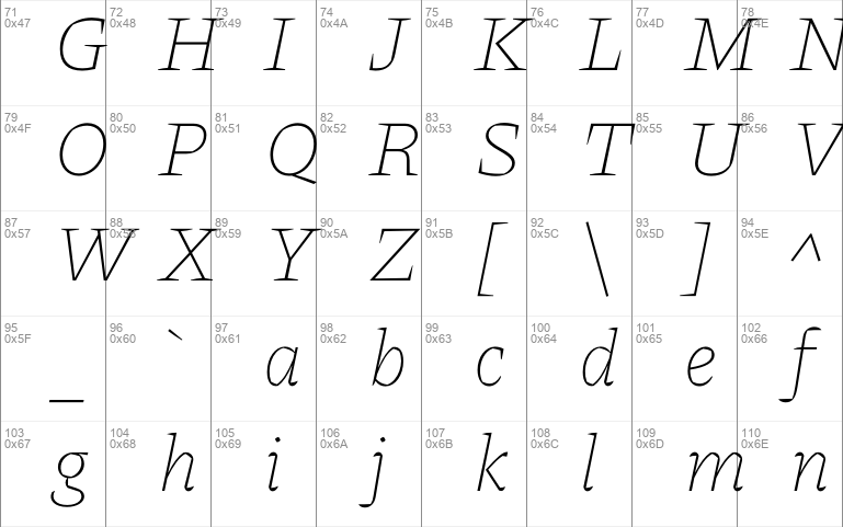 Piazzolla Thin Windows font - free for Personal