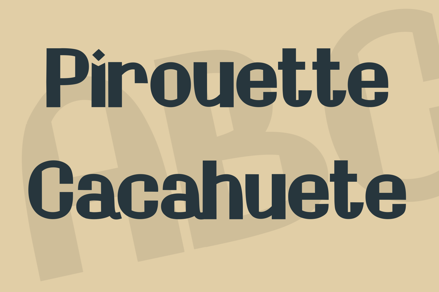 Pirouette Cacahuete