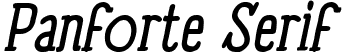 Panforte Serif