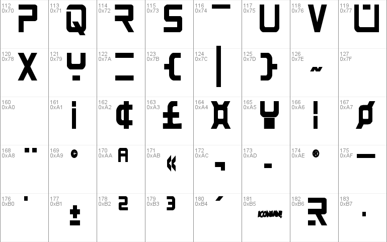 PsYonic VII Bold Condensed