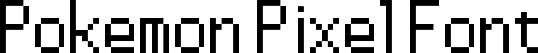 Pokemon Pixel Font