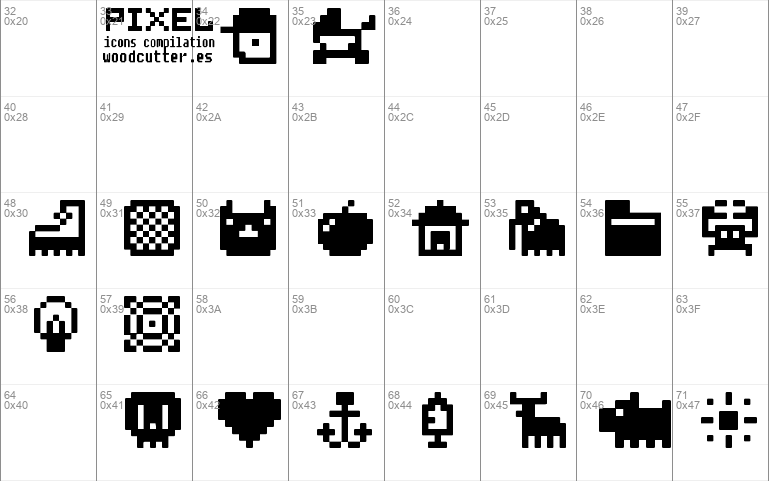 Pixel Icons Compilation