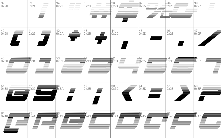 Pulse Rifle Gradient Italic