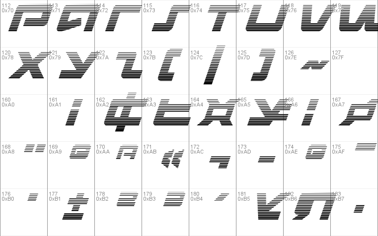 Pulse Rifle Gradient Italic