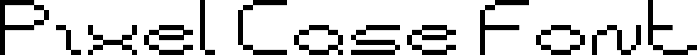 Pixel Case Font