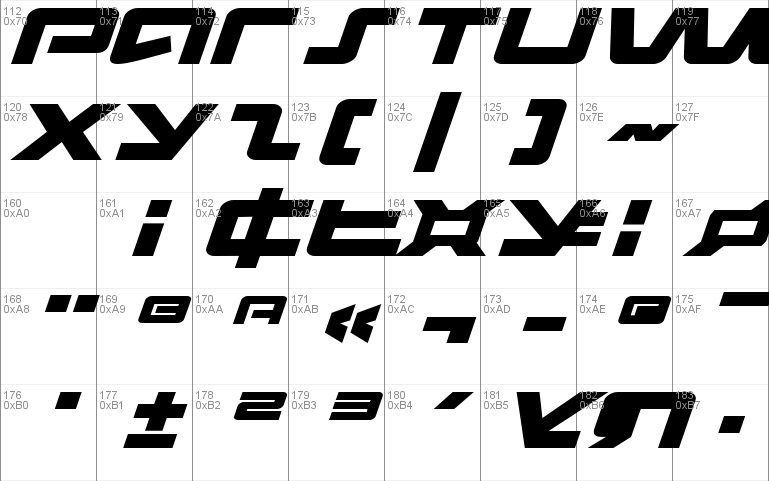 Pulse Rifle Expanded Italic