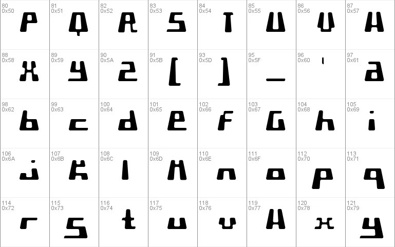 Pormask Ytterhud Font