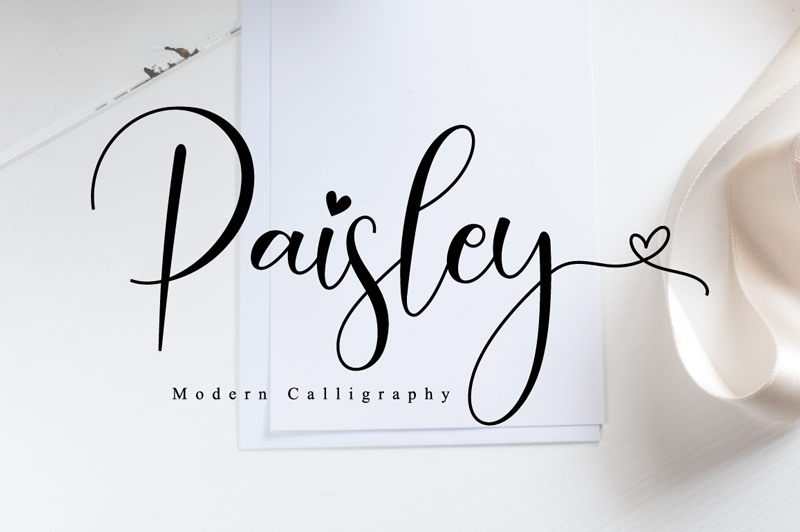 Paisley calligraphy